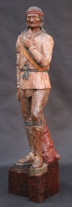 Full size wood carving by Bill--finished 2011